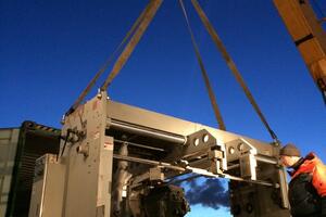 Разгрузка станка