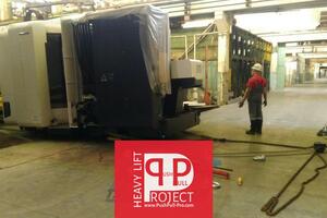 Транспортировка промышленного станка